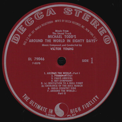 Victor Young : Michael Todd's Around The World In 80 Days (Music From The Sound Track) (LP, Album, RP, Glo)