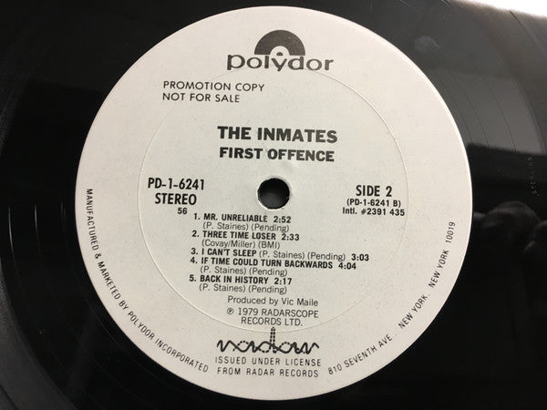 The Inmates (2) : First Offence (LP, Album, Promo, 56)
