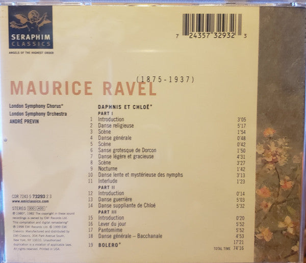 Maurice Ravel : Daphnis Et Chloe / Bolero (CD)