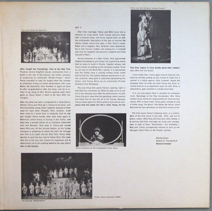 Jule Styne / Bob Merrill Featuring Barbra Streisand And Sydney Chaplin : Funny Girl (Original Broadway Cast) (LP, Album, Mono, Scr)
