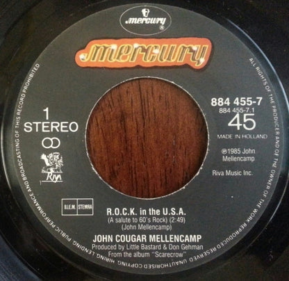 John Cougar Mellencamp : R.O.C.K. In The U.S.A. (7", Single)