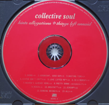 Collective Soul : Hints Allegations And Things Left Unsaid (CD, Album)