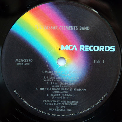 The Vassar Clements Band : The Vassar Clements Band (LP, Album, Pin)