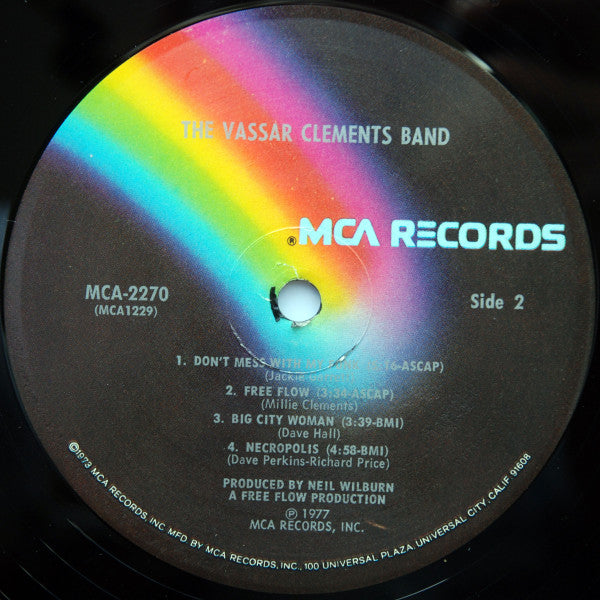 The Vassar Clements Band : The Vassar Clements Band (LP, Album, Pin)
