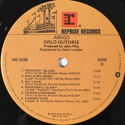 Arlo Guthrie : Amigo (LP, Album, Jac)