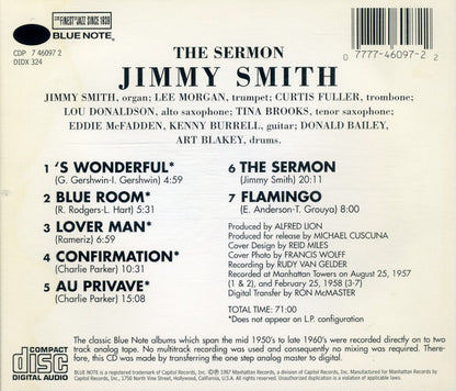 Jimmy Smith : The Sermon! (CD, Album, RE, RP, EMI)