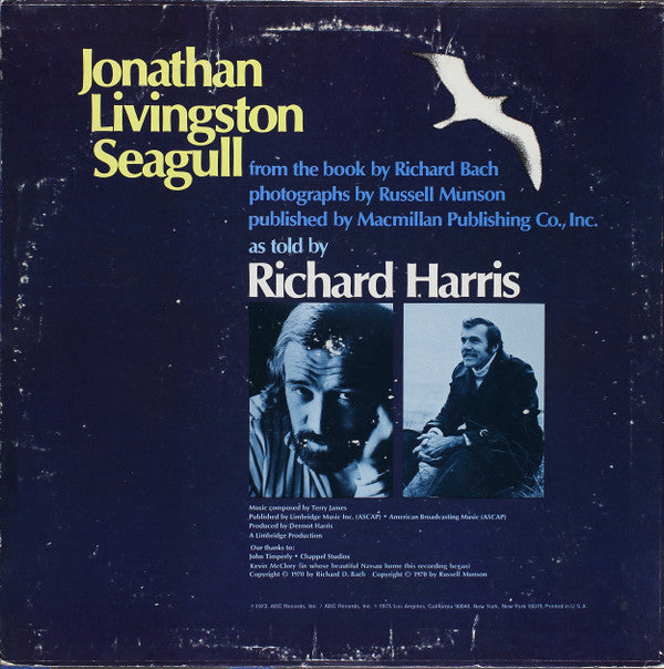 Richard Bach, Richard Harris, Terry James : Jonathan Livingston Seagull (LP, Album)