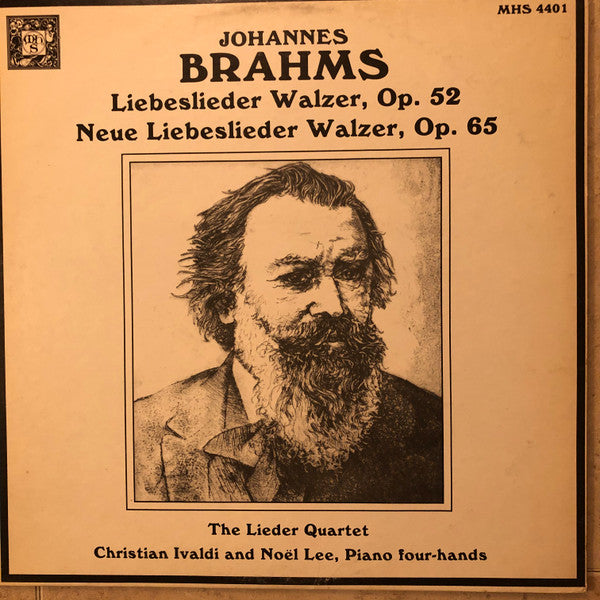 The Lieder Quartet : Johannes Brahms: Liebeslider Walzer, Op. 52; Neue Liebeslieder Walzer, Op. 65 (LP)