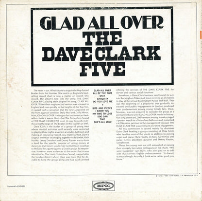 The Dave Clark Five : Glad All Over (LP, Album, Mono, Pit)