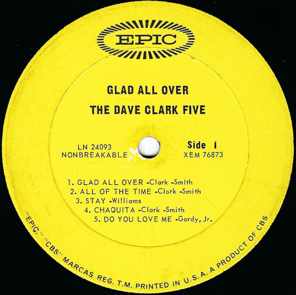 The Dave Clark Five : Glad All Over (LP, Album, Mono, Pit)
