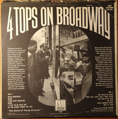 Four Tops : On Broadway (LP, Album, Mono)