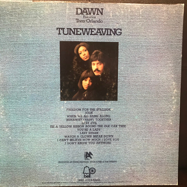 Dawn (5) Featuring Tony Orlando : Tuneweaving (LP, Album, Club, Cap)