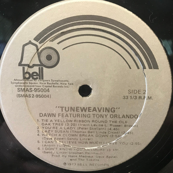 Dawn (5) Featuring Tony Orlando : Tuneweaving (LP, Album, Club, Cap)