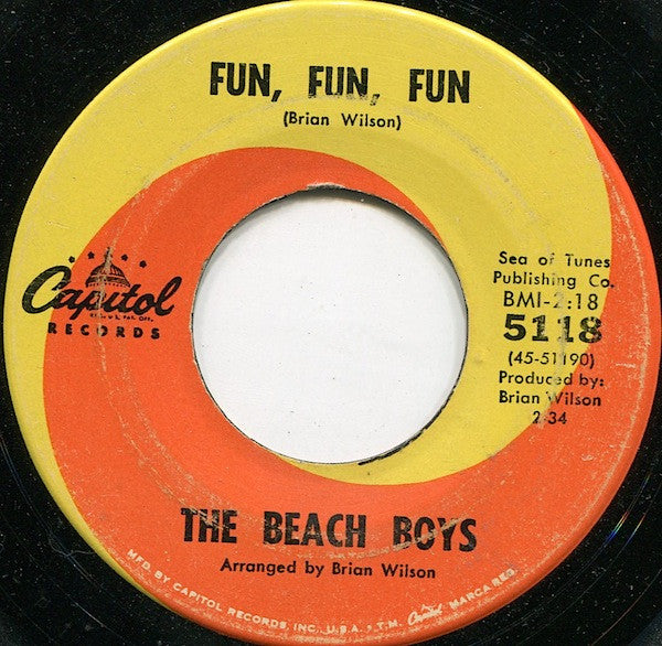 The Beach Boys : Fun, Fun, Fun (7", Single)