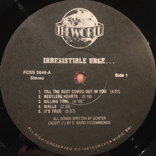 The World (21) : Irresistible Urge... (LP)