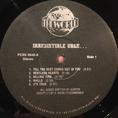 The World (21) : Irresistible Urge... (LP)
