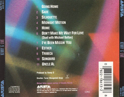 Kenny G (2) : Live (CD, Album, Club, RE)