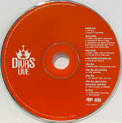 Divas (6) : VH1 Divas Live (CD, Album)