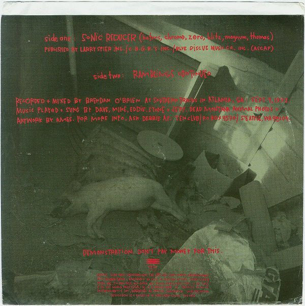 Pearl Jam : Who Killed Rudolph? (7", Single, Ltd, Promo)