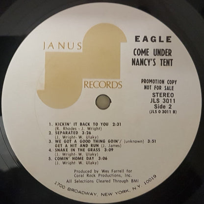 Eagle (8) : Come Under Nancy's Tent (LP, Album, Promo)