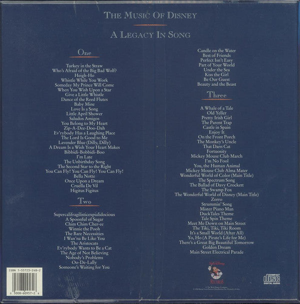 Buy Various : The Music Of Disney - A Legacy In Song (3xCD, Comp