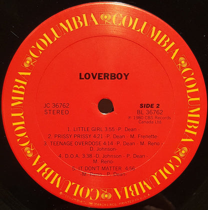 Loverboy : Loverboy (LP, Album, San)