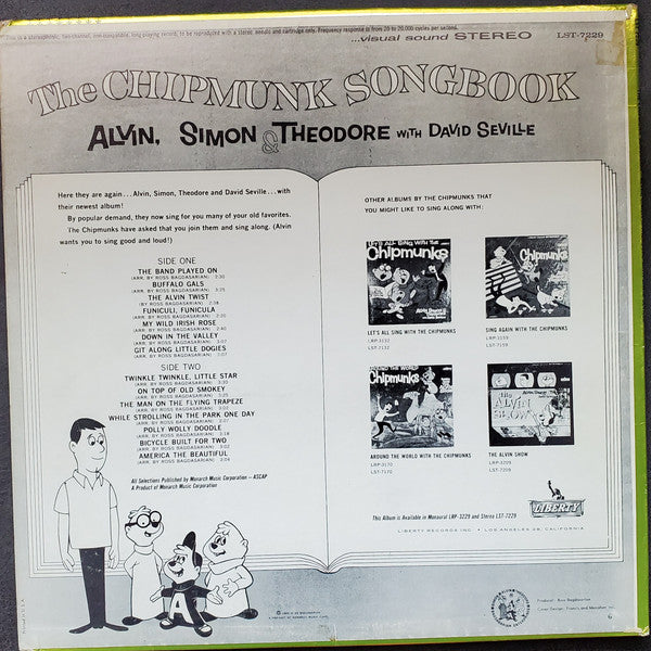 The Chipmunks, David Seville : The Chipmunk Songbook (LP, Album)