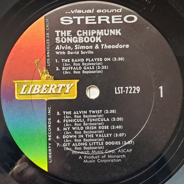The Chipmunks, David Seville : The Chipmunk Songbook (LP, Album)