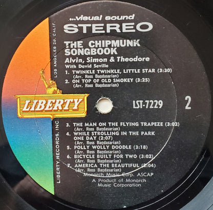 The Chipmunks, David Seville : The Chipmunk Songbook (LP, Album)