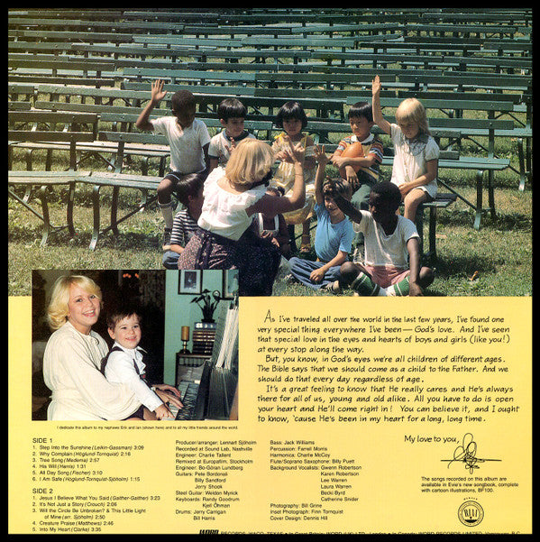 Evie (2) : A Little Song Of Joy For My Little Friends (LP, Album)