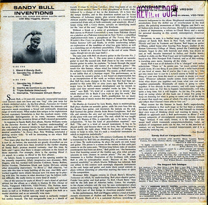 Sandy Bull : Inventions (LP, Mono)
