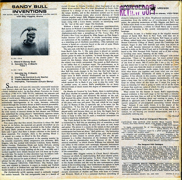 Sandy Bull : Inventions (LP, Mono)