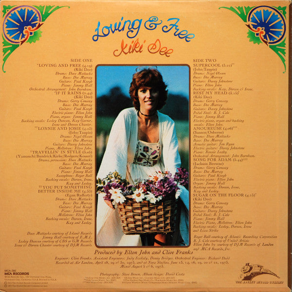 Kiki Dee : Loving & Free (LP, Album, Glo)