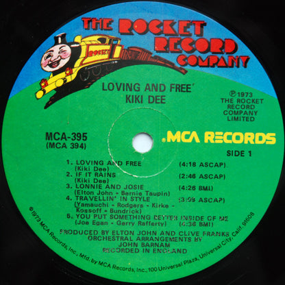 Kiki Dee : Loving & Free (LP, Album, Glo)