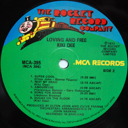 Kiki Dee : Loving & Free (LP, Album, Glo)