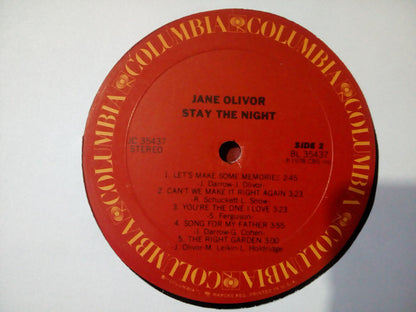 Jane Olivor : Stay The Night (LP, Album)