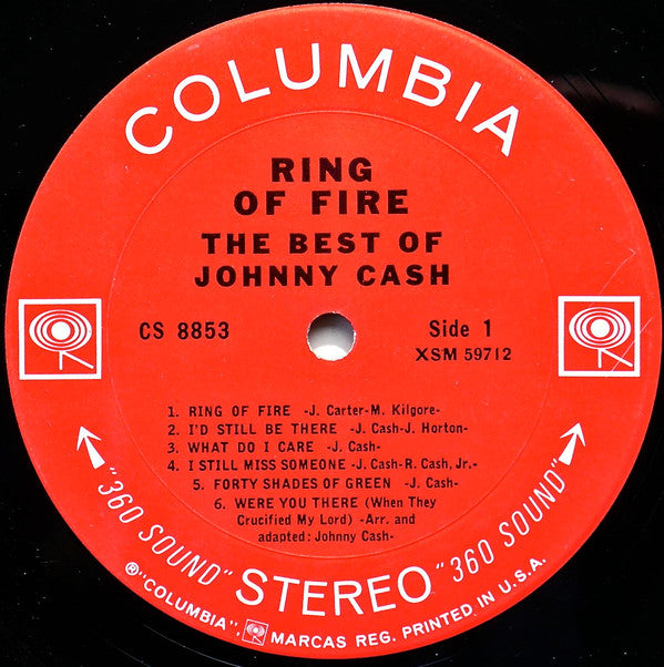 Johnny Cash : Ring Of Fire - The Best Of Johnny Cash (LP, Comp, RE)