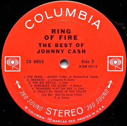 Johnny Cash : Ring Of Fire - The Best Of Johnny Cash (LP, Comp, RE)