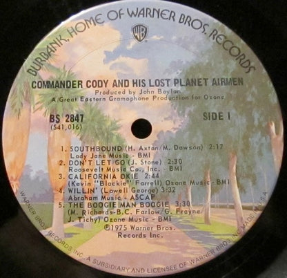 Commander Cody And His Lost Planet Airmen : Commander Cody And His Lost Planet Airmen (LP, Album, San)