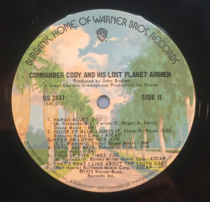 Commander Cody And His Lost Planet Airmen : Commander Cody And His Lost Planet Airmen (LP, Album, San)