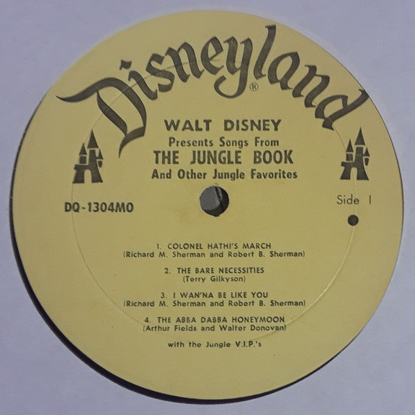 The Jungle V.I.P's : Walt Disney Presents Songs From The Jungle Book And Other Jungle Favourites (LP, Album)