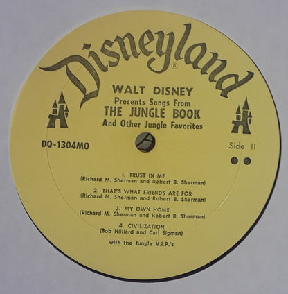 The Jungle V.I.P's : Walt Disney Presents Songs From The Jungle Book And Other Jungle Favourites (LP, Album)