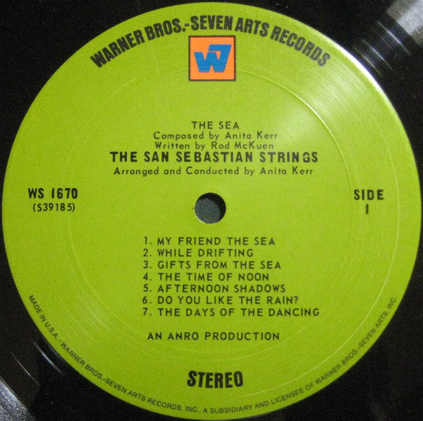 Anita Kerr, Rod McKuen / The San Sebastian Strings : The Sea (LP, Album, RP)