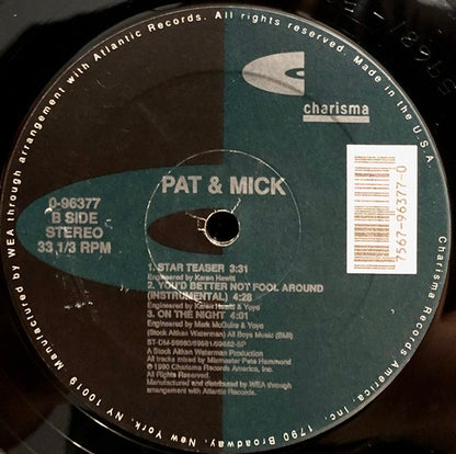 Pat & Mick : Use It Up And Wear It Out (12", Single)