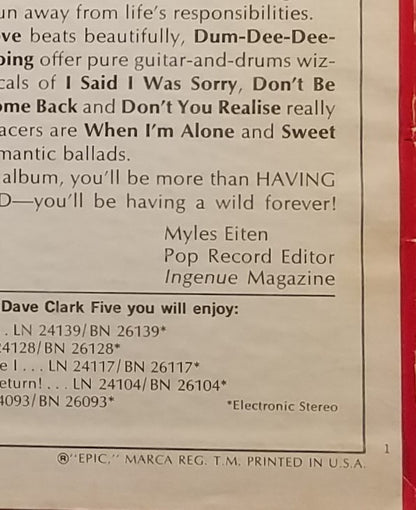 The Dave Clark Five : Having A Wild Weekend (LP, Album, Pit)