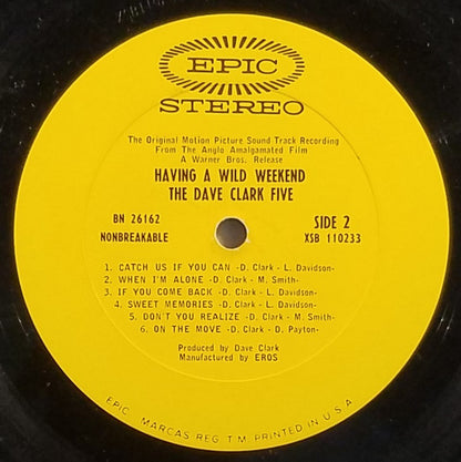 The Dave Clark Five : Having A Wild Weekend (LP, Album, Pit)