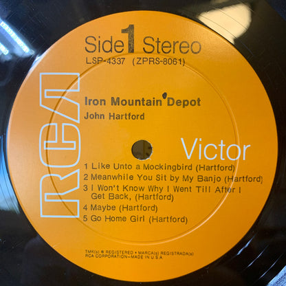 John Hartford : Iron Mountain Depot (LP, Album, Hol)