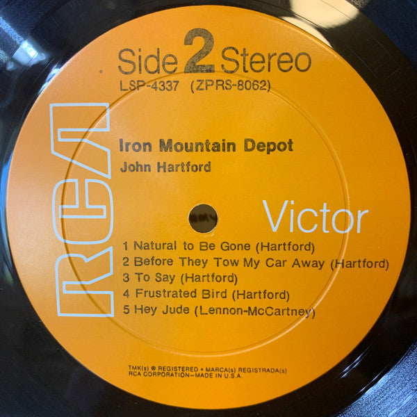 John Hartford : Iron Mountain Depot (LP, Album, Hol)