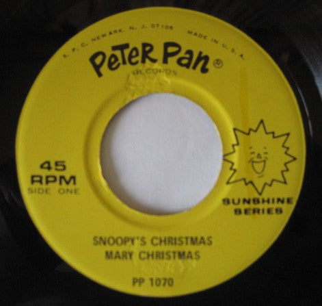 Peter Pan Pop Band & Singers : Snoopy's Christmas (7", EP)