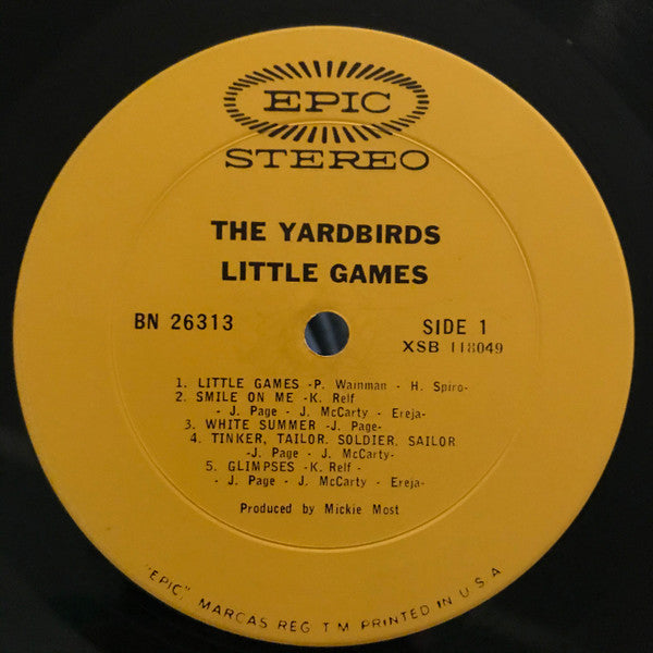 The Yardbirds : Little Games (LP, Album, Pit)